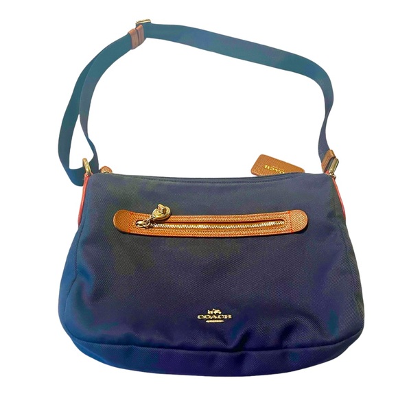 COACH Navy Canvas Crossbody Bag - Picture 2 of 7